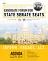 STATE SENATE SEATS INFORM. ENGAGE. ACT. AGENDA CANDIDATE FORUM FOR DINNER & DIALOGUE. June 28, Name: In Partnership With: