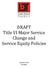 DRAFT Title VI Major Service Change and Service Equity Policies