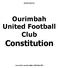 AMENDED. Ourimbah United Football Club. Constitution