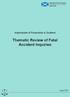 Inspectorate of Prosecution in Scotland. Thematic Review of Fatal Accident Inquiries