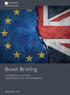 Brexit Briefing THOMPSONS SOLICITORS TRADE UNION LAW GROUP BRIEFING