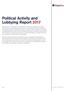Political Activity and Lobbying Report 2017