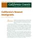 California Counts. California s Newest Immigrants. Summary. Public Policy Institute of California POPULATION TRENDS AND PROFILES