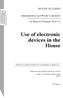 Use of electronic devices in the House