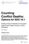Counting Conflict Deaths: Options for SDG 16.1