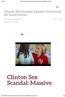 Clinton Sex Scandal: Massive