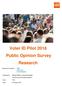 Voter ID Pilot 2018 Public Opinion Survey Research. Prepared on behalf of: Bridget Williams, Alexandra Bogdan GfK Social and Strategic Research