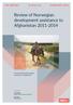 Review of Norwegian development assistance to Afghanistan