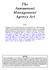 The Assessment Management Agency Act