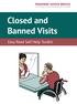 Closed and Banned Visits. Easy Read Self Help Toolkit