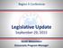 Region X Conference. Legislative Update. September 29, Sarah Weissmann Grassroots Program Manager