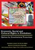 Economic, Social and Cultural Rights in Zimbabwe: