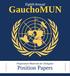 Eighth Annual. GauchoMUN. Preparation Materials for Delegates. Position Papers