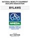 NATIONAL MOBILITY EQUIPMENT DEALERS ASSOCIATION BYLAWS. OPS EDITION [Adopted January 01, 2017]