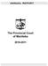 ANNUAL REPORT. The Provincial Court of Manitoba