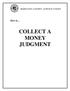 MARICOPA COUNTY JUSTICE COURT COLLECT A MONEY JUDGMENT