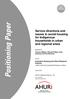Service directions and issues in social housing for Indigenous households in urban and regional areas