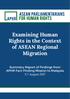 Examining Human Rights in the Context of ASEAN Regional Migration