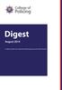 Digest. August A digest of police law, operational policing practice and criminal justice
