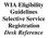 WIA Eligibility Guidelines Selective Service Registration Desk Reference