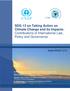 SDG 13 on Taking Action on Climate Change and its Impacts: Contributions of International Law, Policy and Governance