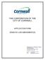 THE CORPORATION OF THE CITY OF CORNWALL