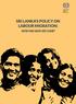 Sri Lanka s Policy on Labour Migration: How far have we come?