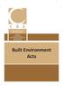 Built Environment Acts