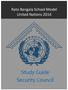 Rato Bangala School Model United Nations Study Guide Security Council
