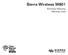 Sierra Wireless W801. End-User Warranty Warranty Card