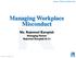 Managing Workplace Misconduct