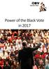 Power of the Black Vote in 2017