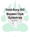Gold-Burg ISD Booster Club Guidelines