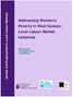 Addressing Women s Poverty in West Sussex: Local Labour Market Initiatives