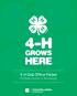 4-H Club Officer Packet Position Duties & Resources