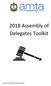 2018 Assembly of Delegates Toolkit