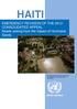 HAITI. EMERGENCY REVISION OF THE 2012 CONSOLIDATED APPEAL Needs arising from the impact of Hurricane Sandy