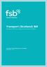 Transport (Scotland) Bill. FSB response to the Rural Economy and Connectivity Committee