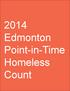 Section/Chapter Title Edmonton Point-in-Time Homeless Count