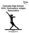 Colorado High School Girls Gymnastics Judges Association