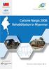CYCLONE NARGIS 2008: REHABILITATION IN MYANMAR