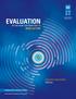 EVALUATION MINE ACTION Independent Evaluation Office United Nations Development Programme