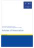 Governance Document of the Forum for Osteopathic Regulation in Europe. Articles of Association