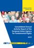 ANNUAL ACTIVITY REPORT Consolidated Annual Activity Report of the European Union Agency for Fundamental Rights