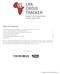 LRA CRISIS TRACKER Quarter Security Brief January March 2014 PRINT VERSION
