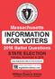 INFORMATION FOR VOTERS