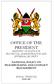 OFFICE OF THE PRESIDENT MINISTRY OF STATE FOR PROVINCIAL ADMINISTRATION AND INTERNAL SECURITY