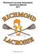 Richmond Lacrosse Association Operations Manual 2017