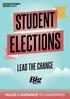 Word to Students. 2 Election Process. 3-5 The Rules. 6-7 Campaign Costs. 9 Candidate Portal