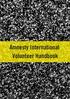 Amnesty International Volunteer Handbook